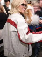 NASCAR Championship Sydney Sweeney Jacket side view showing profile fit and racing style detail