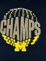 Detailed design elements of the NCAA National Champions Hoodie.