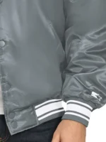 NY Yankees Starter Gray Cooperstown Varsity Jacket Cuffs