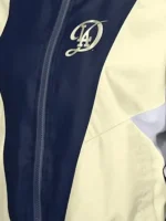 Macro detail of the New Era Leisure City Connect Windbreaker fabric.