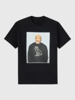 The front profile of the OVO Tyson OG Photo T-Shirt showcasing the centered graphic and clean crew neck.