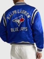 Back view of the iconic Polo Ralph Lauren Blue Jays Jacket.