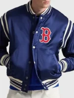 Front view of the classic Polo Ralph Lauren Red Sox Jacket.