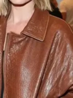 Ready or Not 2 Margot Robbie Brown Jacket collar look showing neckline structure and design detail