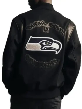 Seahawks Parade Varsity Jacket Back View