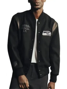 Seahawks Parade Varsity Jacket Front View