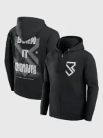 Aesthetic lifestyle perspective of the Seth Rollins Burn It Down Hoodie.