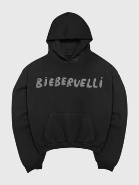 Direct front profile of the premium Skylrk Biebervelli Hoodie.
