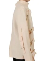 Profile angle of the professional Straight White Jacket Costume.