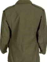 Clean rear perspective of the Sylvester Stallone M65 Field Jacket.