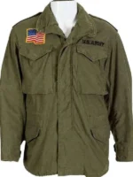 Lifestyle perspective of the rugged Sylvester Stallone M65 Field Jacket.