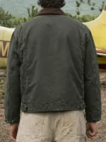 The Dog Stars Jacob Elordi Cotton Jacket back view showing rear panel construction and cotton finish