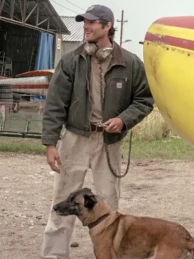 The Dog Stars Jacob Elordi Cotton Jacket view look showing full styled outfit and wearable appeal