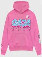 A full lifestyle look of the Vandy Pink x McDonald's Saja Boys Hoodie showcasing its modern athletic fit.