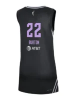 Clean rear view of the Veronica Burton Golden State Valkyries Victory Jersey.