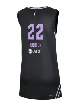 Clean rear view of the Veronica Burton Golden State Valkyries Victory Jersey.