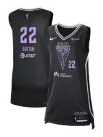 Lifestyle perspective of the Veronica Burton Golden State Valkyries Victory Jersey.