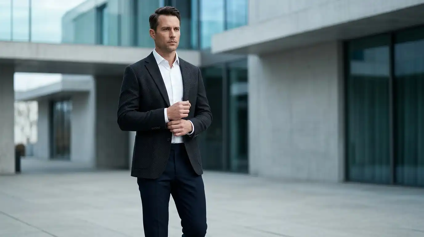 Jamie Dutton Yellowstone structured jacket style with clean modern outfit