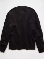 AE Henley Sweatshirt look view showing casual sweatshirt shape, sleeves, and clean fit
