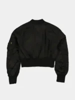 ALPHA X NEW ERA L-2B CROPPED BOMBER JACKET BACK VIEW