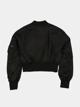 ALPHA X NEW ERA L-2B CROPPED BOMBER JACKET BACK VIEW