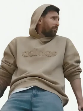 Lionel Messi Adidas Backyard Legends World Cup Hoodie close up