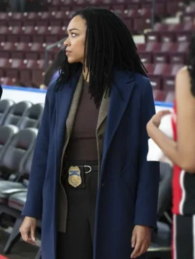 Boston Blue Lena Silver Blue Wool Coat outfit look