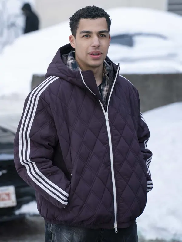 Boston Blue Marcus Scribner Purple Quilted Jacket front view