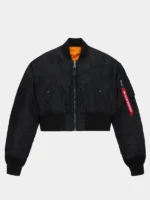 CROPPED MA-1 FLIGHT JACKET WOMENS VIEW LOOK