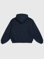 Carhartt Iceman Blue Jacket back look showing rear design, blue fabric texture, and casual fit