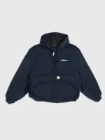 Carhartt Iceman Blue Jacket front look showing blue fabric, pocket details, and relaxed fit