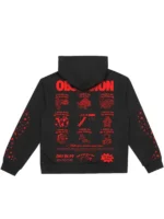 Cinegogue x Obsession One Wish Willow Hoodie back design showing rear graphic detail, hood, and fabric finish