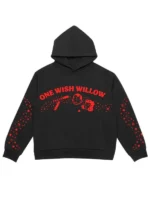 Cinegogue x Obsession One Wish Willow Hoodie view look showing hooded shape and relaxed fit