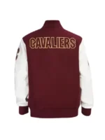 Cleveland Cavaliers Classic Varsity Jacket back view showing rear shape and smooth finish