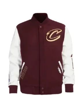 Cleveland Cavaliers Classic Varsity Jacket front look showing full front style and clean fit