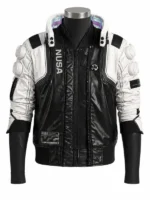 Cyberpunk 2077 Nusa Cosplay Jacket view look showing futuristic jacket design, panels, and clean fit