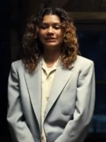 Zendaya Euphoria S03 Blue Blazer outfit look