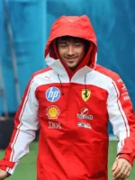 F1 Grand Prix Of Miami Charles Leclerc Jacket view showing racing style, collar, and structured fit