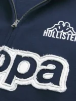Hollister x Kappa Boxy Zip-Up Logo Graphic Hoodie View Design