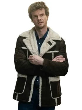 Hughie Campbell The Boys S05 Shearling Leather Jacket front view
