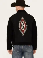 JW Griffin Puebla Suede Zip Jacket back view showing rear design, sleeve shape, and suede jacket fit