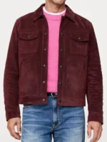 Jared Shoemaker Suede Trucker Jacket Closure View