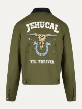Jehucal Sheriff’s Green Jacket back view