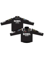 Kyle Busch Rebel Bourbon Uniform Jacket view look showing uniform style, patches, and clean fit