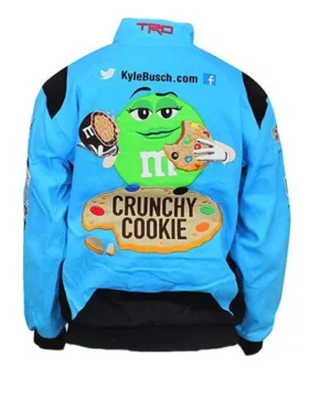 M&Ms Full-Snap Twill Cotton Uniform Jacket back view showing rear structure, sleeve shape, and uniform fit