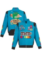 M&Ms Full-Snap Twill Cotton Uniform Jacket view look showing snap front, twill texture, and clean fit
