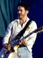 Mexico Tour 2026 Kevin Jonas White Jacket front view showing white color, collar, closure, and clean fit