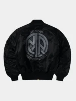 NO PROBLEMO X ALPHA NO WAR MA-1 JACKET BACK VIEW