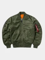 NO PROBLEMO X ALPHA NO WAR MA-1 JACKET LOOK FRONT