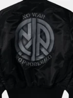 NO PROBLEMO X ALPHA NO WAR MA-1 JACKET VIEW DESIGN